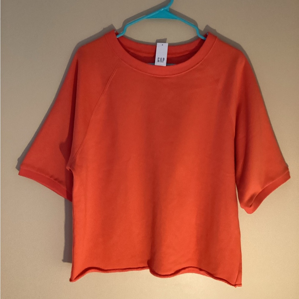 NWT GAP ELBOW SLEEVE VINTAGE SOFT RAGLAN SWEATSHIRT - LIGHTWEIGHT!